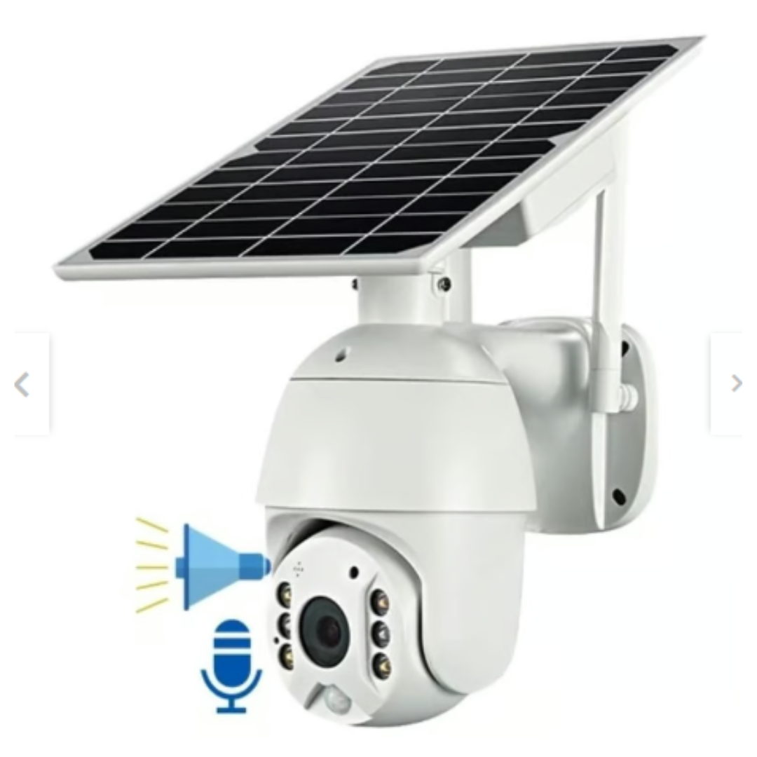 CAMARA IP SOLAR WIFI METALICA. APP UBOX